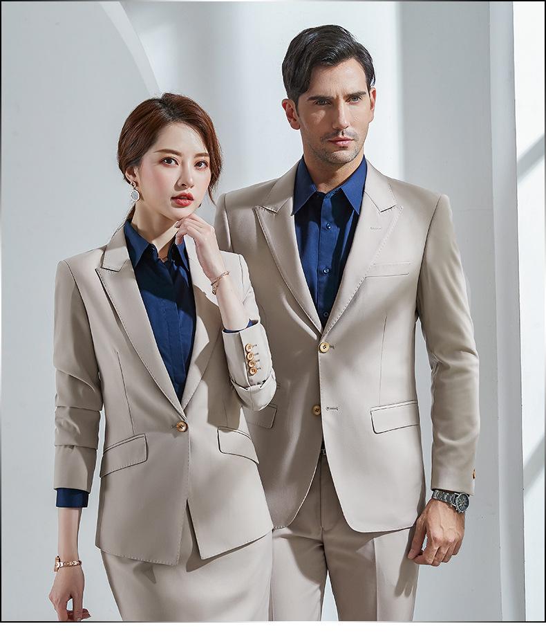 男女西装西服套装同款工衣广州厂家专注30余年